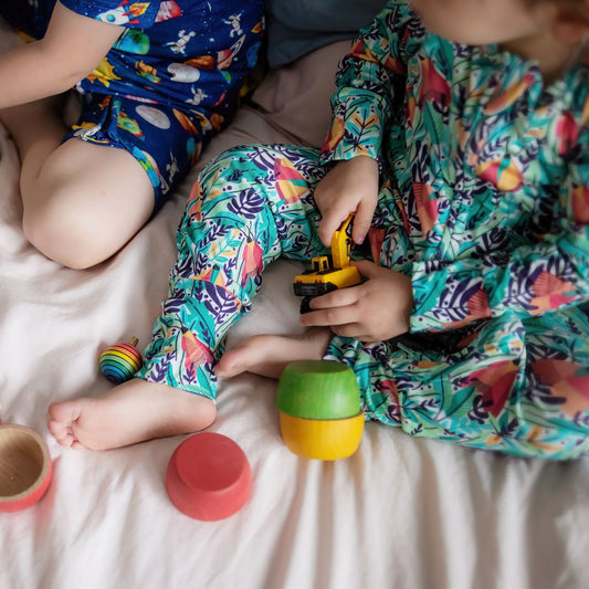 Long-sleeve Bamboo Zip Romper (Bootysuit) - Holy Moth Balls