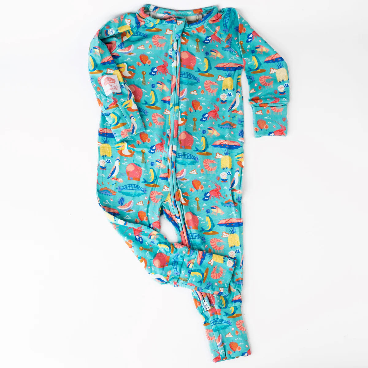 Long-sleeve Bamboo Zip Romper (Bootysuit) - Little Big Things
