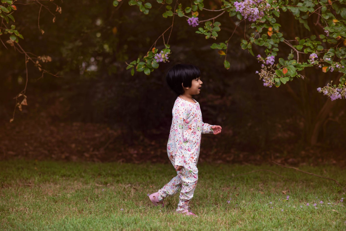 Long-sleeve Bamboo Zip Romper (Bootysuit) - Bubba Tea