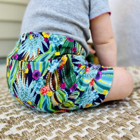 Cartwheel Shorts - Midnight Bloom