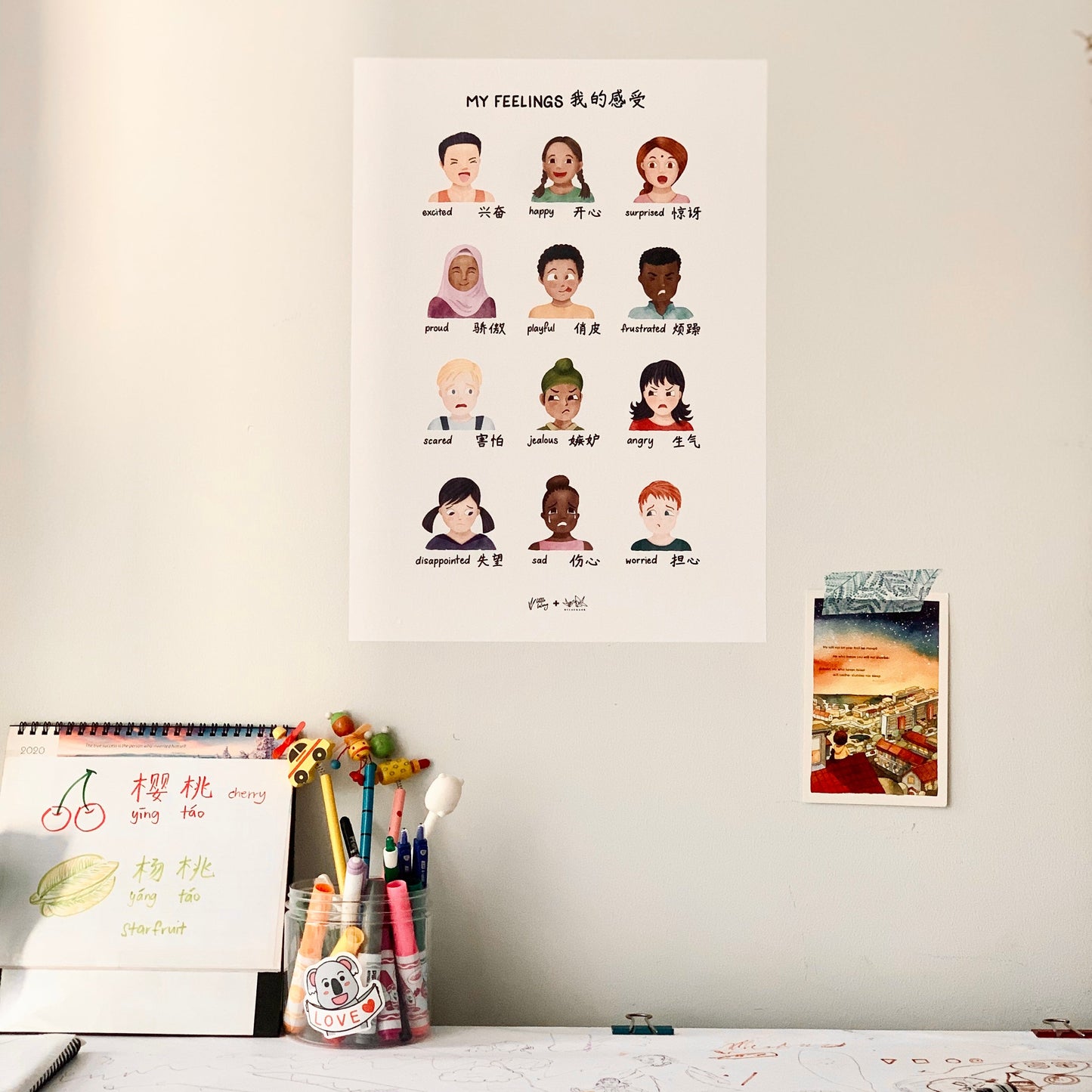 Multicultural Feelings Chart