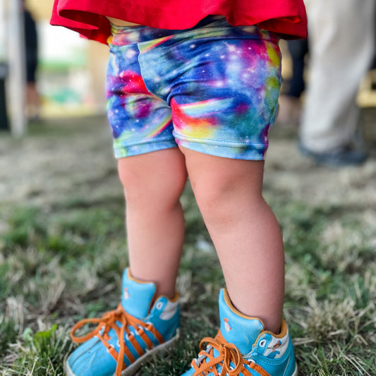 Cartwheel Shorts - Rainbow Galaxy