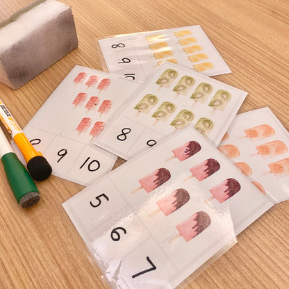 Preschool Math Counting Cards (printable)