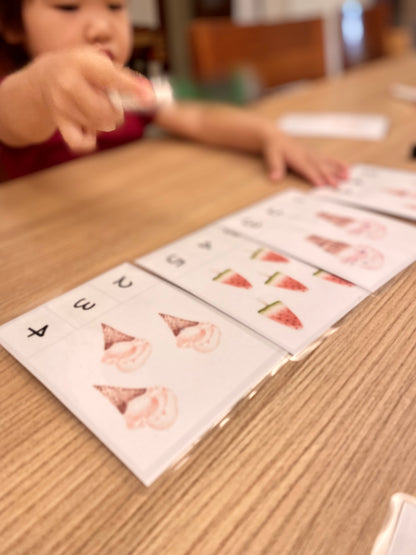 Preschool Math Counting Cards (printable)