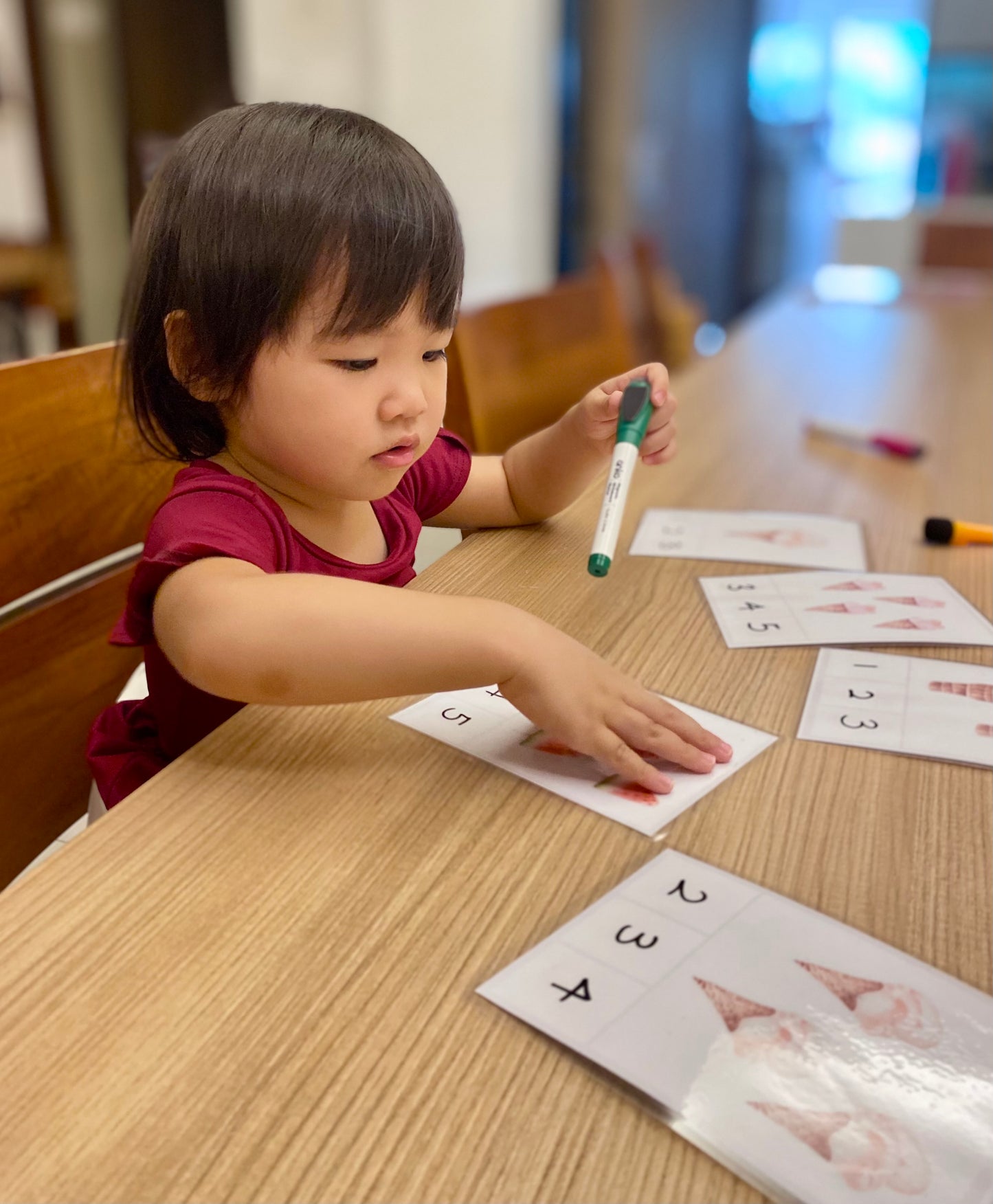 Preschool Math Counting Cards (printable)