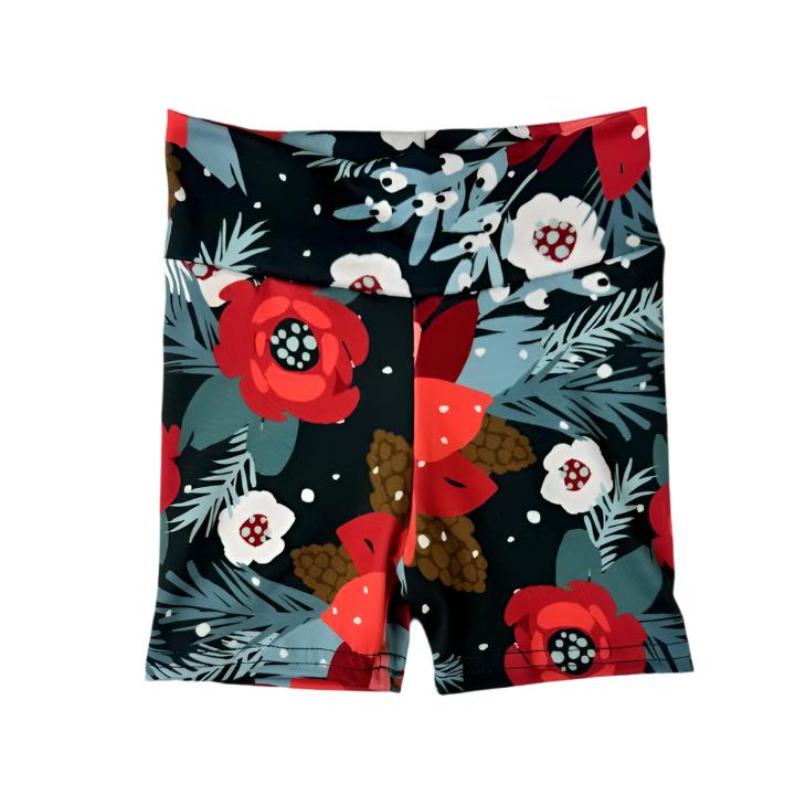 Cartwheel Shorts -  Flor de Nochebuena (Christmas Collection)