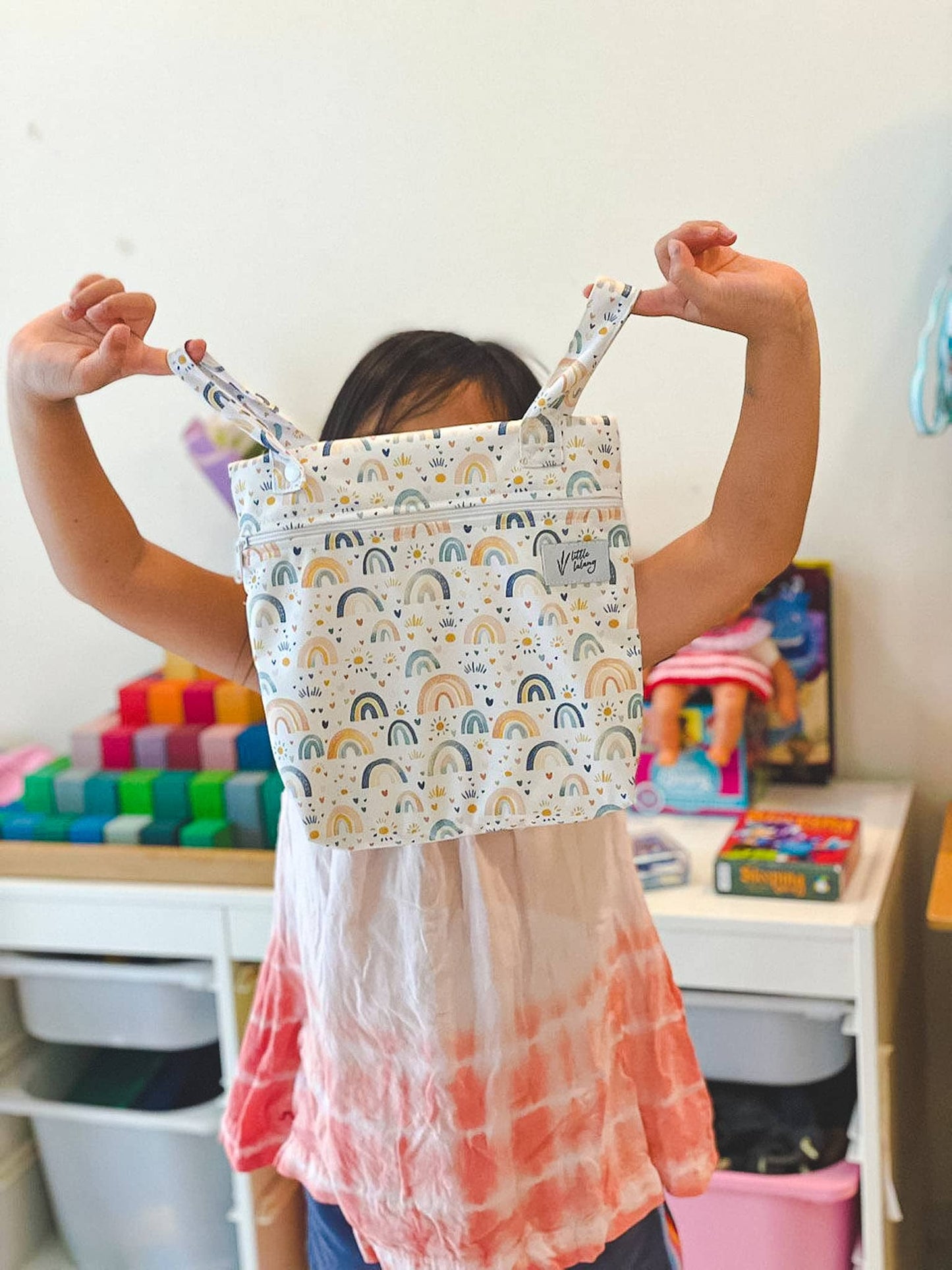 Small Everyday Wet Bag - Mikayla's Rainbows