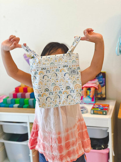 Small Everyday Wet Bag - Mikayla's Rainbows