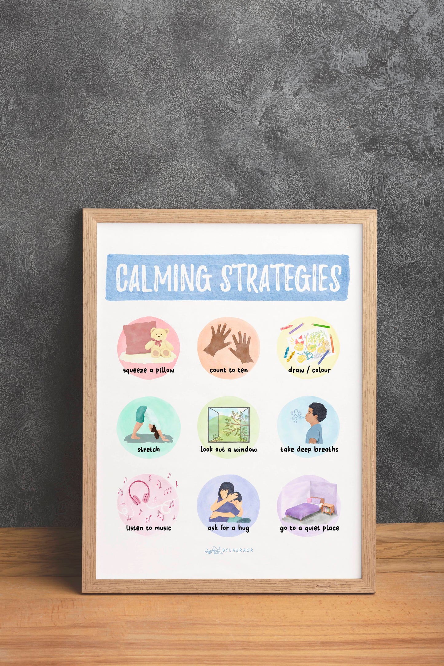 Calming Strategies Poster - PRE-ORDER