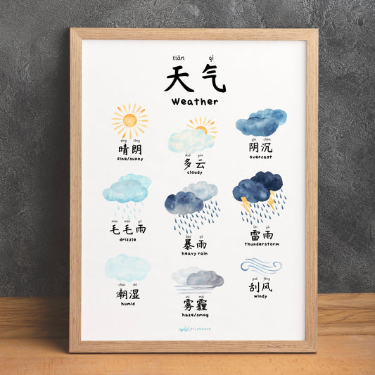Weather Chart & Cards (printable)