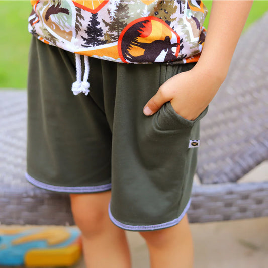 Jogger Shorts - Olive