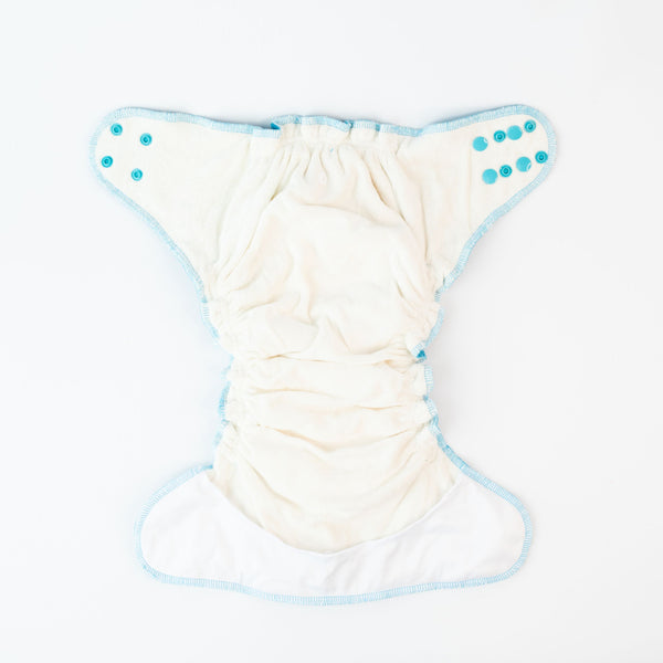 Hybrid Fitted Nappy Cover - Feeding Frenzy