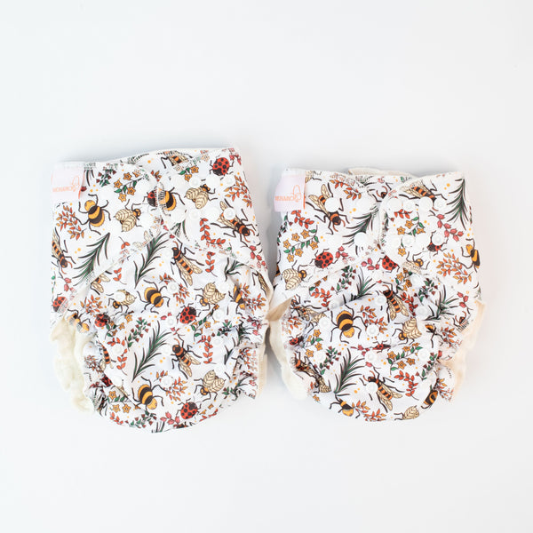 Hybrid Fitted Nappy Cover - Jitterbug